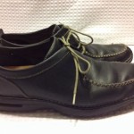 Cole Haan size 11 Black Leather Nike Air Soles Moccasins Boat Shoes Casual Dress