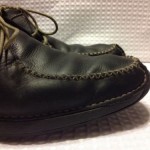 Cole Haan size 11 Black Leather Nike Air Soles Moccasins Boat Shoes Casual Dress