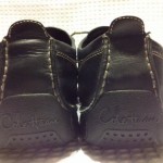 Cole Haan size 11 Black Leather Nike Air Soles Moccasins Boat Shoes Casual Dress