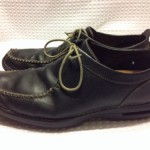 Cole Haan size 11 Black Leather Nike Air Soles Moccasins Boat Shoes Casual Dress