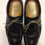 Cole Haan size 11 Black Leather Nike Air Soles Moccasins Boat Shoes Casual Dress