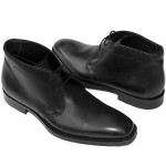 $295 Hugo Boss Black Lace-up Mens Dress Boots 12 45 Casual Chukka Formal 12.5 46