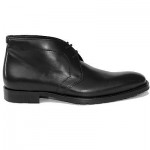 $295 Hugo Boss Black Lace-up Mens Dress Boots 12 45 Casual Chukka Formal 12.5 46