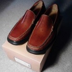 Cole Haan men shoes $158 NEW Santa Barbara Tan Leather Loafer 12M