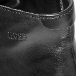 $295 Hugo Boss Black Lace-up Mens Dress Boots 12 45 Casual Chukka Formal 12.5 46