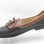 Mens shoes COLE HAAN black brown leather tassel kiltie loafers sz 15 D