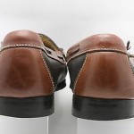 Mens shoes COLE HAAN black brown leather tassel kiltie loafers sz 15 D