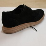 Mens COLE HAAN LunarGrand Wingtip Black Suede Oxfords Shoes C10680