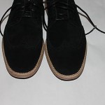 Mens COLE HAAN LunarGrand Wingtip Black Suede Oxfords Shoes C10680