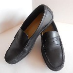 Cole Haan Shoes Penny Loafer Comfort Driving Shoes Leather Black Mens Size 10.5