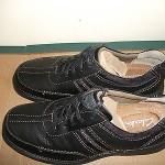 MEN’S”CLARKS”CASUAL SHOE!BLACK LEATHER!SIZE 11…UNWORN!W@W!