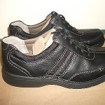 MEN’S”CLARKS”CASUAL SHOE!BLACK LEATHER!SIZE 11…UNWORN!W@W!