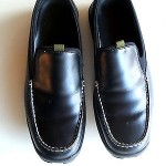 Cole Haan Men’s Loafers Driving Shoes Slip On Black Nike Air Sz 9 B
