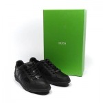 HUGO BOSS GREEN Size 40 /UK 6 /US 7 Mens Black Eldorado Trainers NEW CN 7