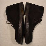 MENS 10 M CLARKS STREET ENGLAND SUEDE LEATHER CHUKKA ANKLE LACE BOOTS