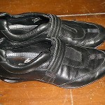 COLE HAAN NIKE AIR BLACK VELCRO SNEAKERS SLIP ON SHOES 8.5M