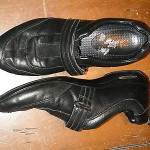 COLE HAAN NIKE AIR BLACK VELCRO SNEAKERS SLIP ON SHOES 8.5M