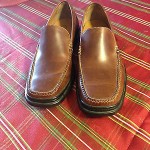 Cole Haan Nike Air Shoes Brown Leather Loafers Slip On Mens Size 12 New
