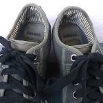 Diesel, Faded Black Canvas Fashion Sneakers. Mens Sz. 9