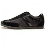 $225 NIB Hugo Boss Sneakers Black Mens Sport Shoes 9 42 Trainers 8.5 41.5 Kicks