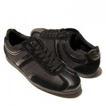 $225 NIB Hugo Boss Sneakers Black Mens Sport Shoes 9 42 Trainers 8.5 41.5 Kicks