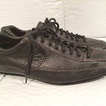 Men’s Cole Haan Black Leather Racing Sneakers Driving Shoes 9M