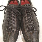 Men’s Cole Haan Black Leather Racing Sneakers Driving Shoes 9M