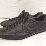 Men’s Cole Haan Black Leather Racing Sneakers Driving Shoes 9M