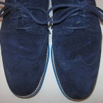 COLE HAAN C11096 LunarGrand Mens Wing Tips Navy Suede Size 9M