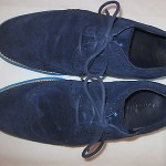 COLE HAAN C11096 LunarGrand Mens Wing Tips Navy Suede Size 9M