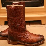 Men’s Hugo Boss Brown Leather Boots Shoes Size UK 8 – 42