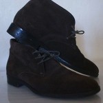 100% Authentic HUGO BOSS SZ.7 High Ankle Suede Brown. 50189869.