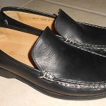 COLE HAAN Resort  Mens Slip on Loafers Black Leather Size 7M Made Italy  *MINT*