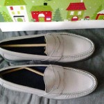NIB Cole Haan Men’s Silver Air Monroe Penny Reflective, Loafer 8.5, Nike AIR