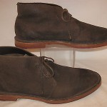 COLE HAAN Paul Chukka Boots Dark Brown Suede Leather Size 8.5M