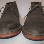 COLE HAAN Paul Chukka Boots Dark Brown Suede Leather Size 8.5M