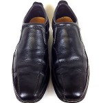 COLE HAAN Shoes LEATHER Black NIKE AIR Slip On DRIVING Casual LOAFERS Mens 8 W 