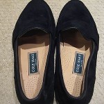 COLE HAAN BLACK SUEDE LEATHER PENNY LOAFERS SHOES SZ 9.5M MADE USA BARELY WORN