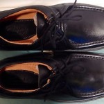 CLARKS LOGAN Size 10 M Black Leather Oxfords Shoes, NEW IN BOX!