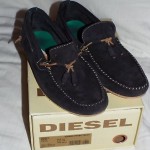 Diesel ‘Grahl’ Anthracite tassle loafer/ boat shoe EUR 43 US 10 *NIB*