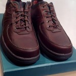 CLARKS PHOENIX Size 9 1/2 M Brown Leather Oxfords Shoes, NEW IN BOX!