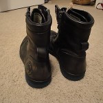 $160 Diesel tatradium basket butch zip black leather boots 10 mens NEW