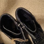 $160 Diesel tatradium basket butch zip black leather boots 10 mens NEW