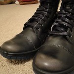 $160 Diesel tatradium basket butch zip black leather boots 10 mens NEW