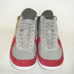 Diesel Men’s Tell Lace up,Flint Gray/Biking Red, New
