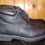 TIMBERLAND MENS BLACK WATERPROOF BOOTS
