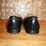 COLE HAAN Black Leather Tassel Hand-Stitched Loafer Slip On Shoes Size 9 B EUC