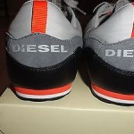 NEW Diesel Men’s Gunner Lace-Up Fashion Sneaker Shoes Leather Black/Paloma/spicy