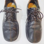 Cole Haan Black Leather Brown Trim Oxford Walking Shoes Mens 8.5 M