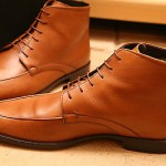 Hugo Boss Men’s Made In Italy Brown Tan Leather Boots Shoes UK 8.5